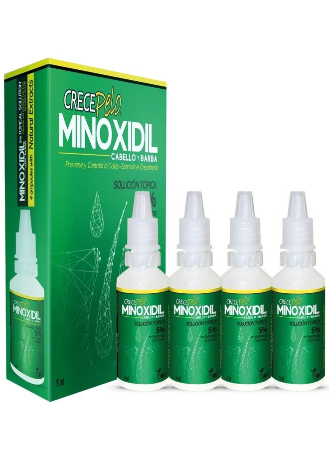 Crece Pelo Crecepelo Minoxidil Hair Growth Solution, 5% Topical Solution with Natural Extracts, 3.2 fl oz - NDC: 78192-400 - Image 1